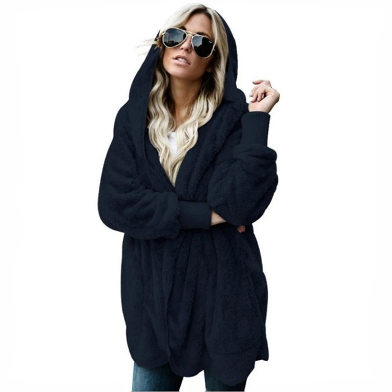 Winter Double Fleece Cardigan Jacket