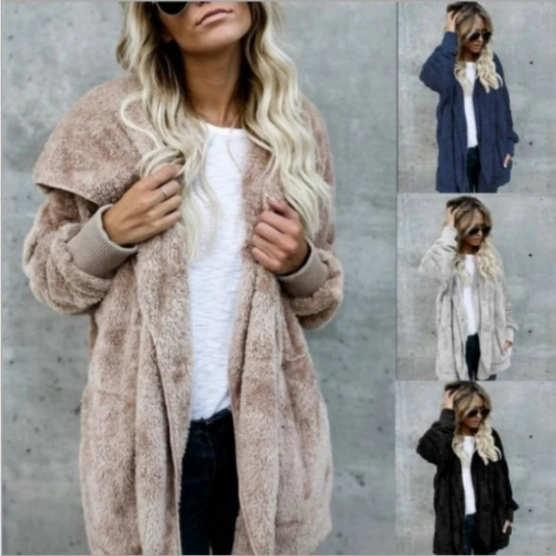 Winter Double Fleece Cardigan Jacket