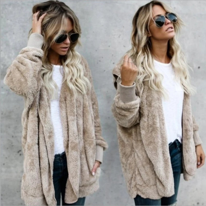 Winter Double Fleece Cardigan Jacket