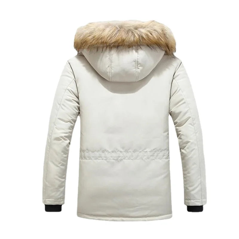 Winter Fur Hooded Parkas Jackets