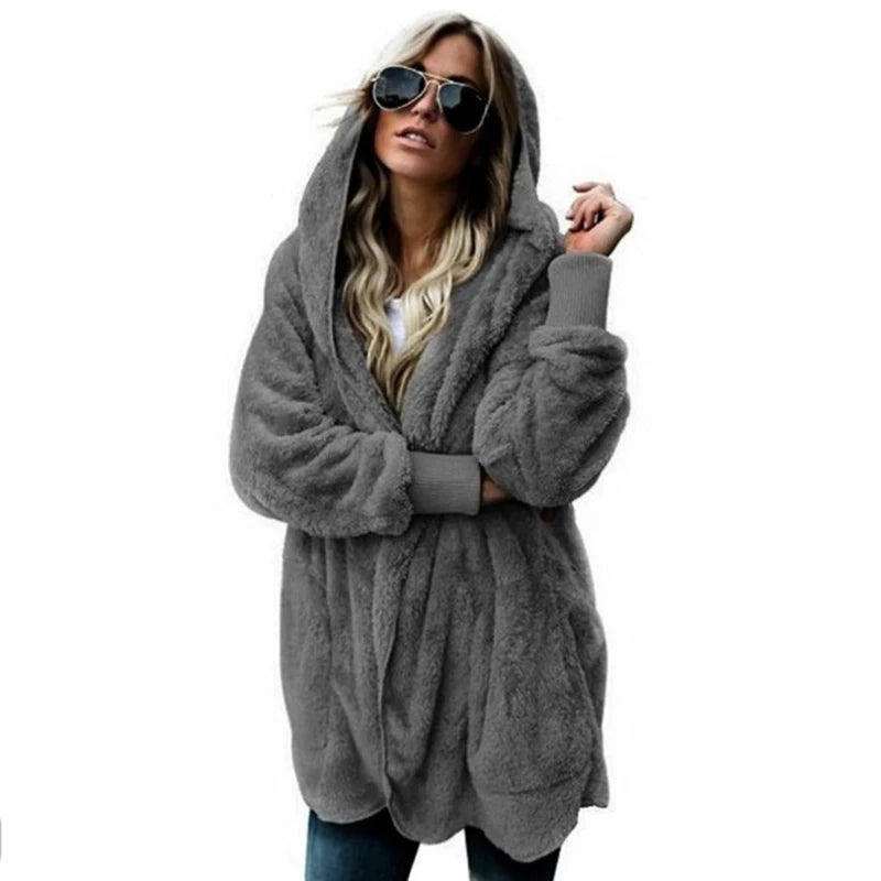 Winter Double Fleece Cardigan Jacket