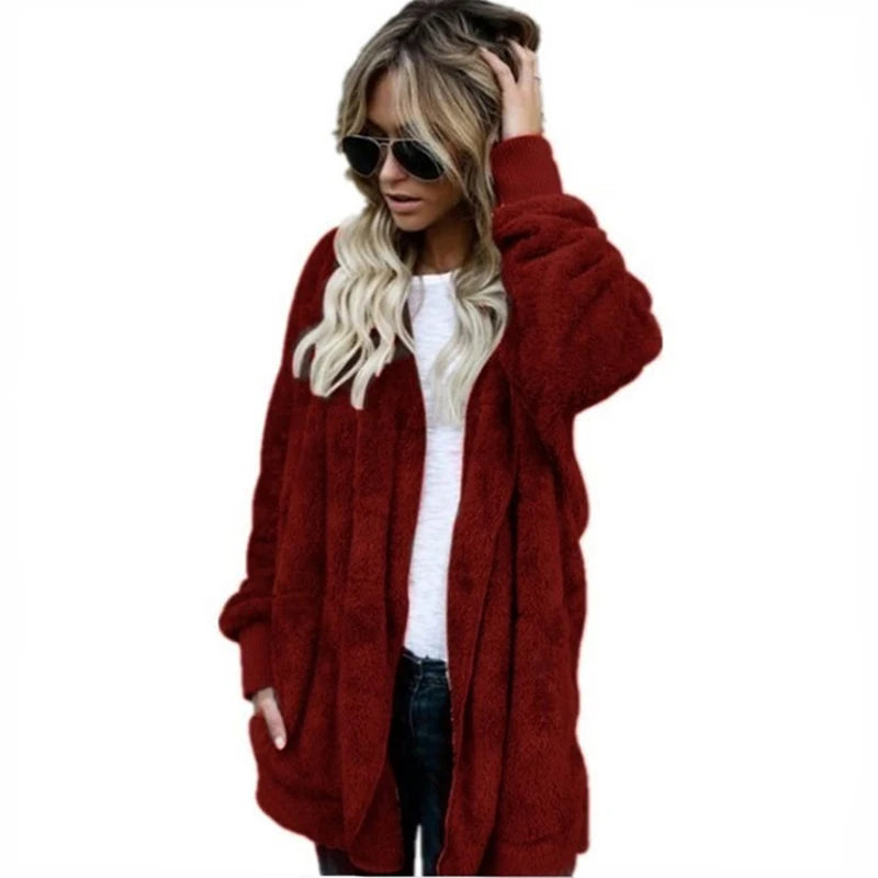 Winter Double Fleece Cardigan Jacket