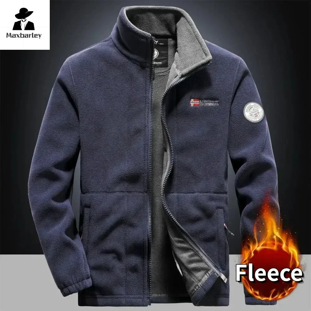 Jacket Outdoor High Collar Windproof Ski Sweatshirt Coat Men