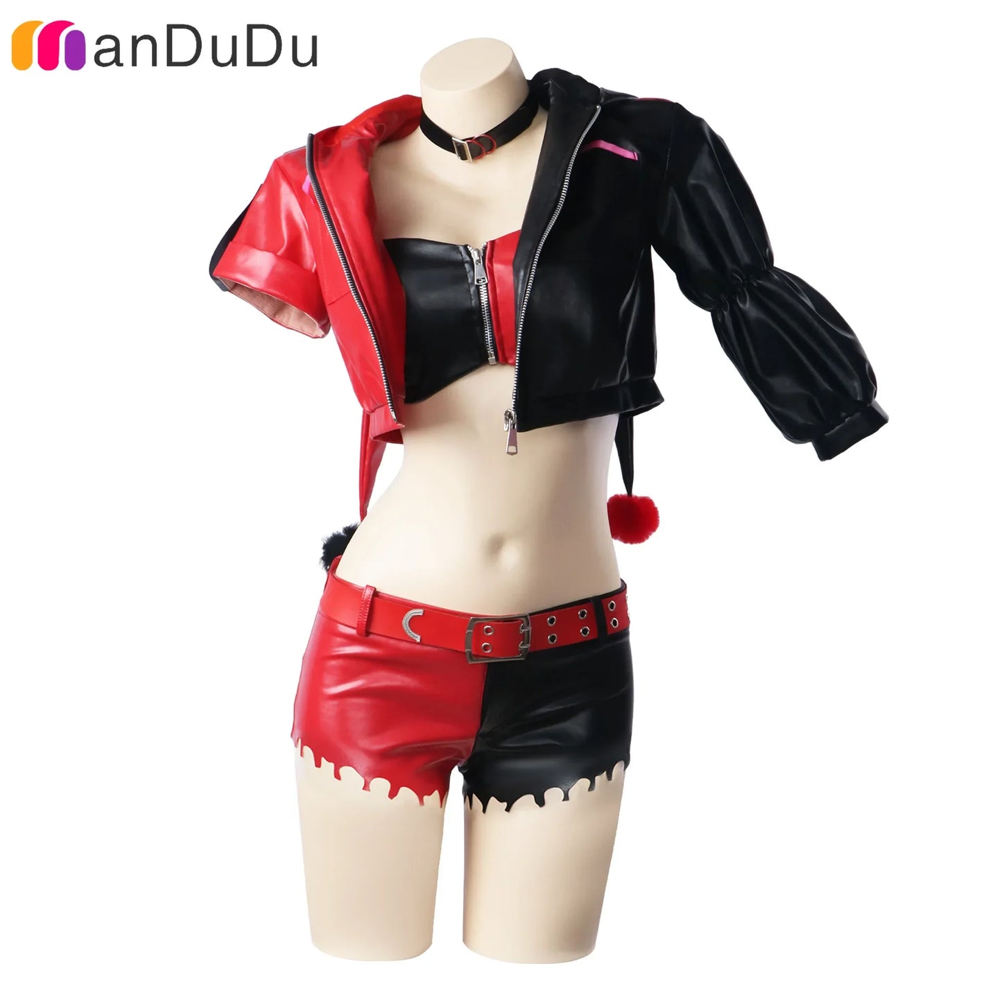 Harley Cosplay Costume Anime Quinzel Suicide Isekai Joker Girl Squad Cosplay Halloween Costume Clown Woman Sexy Party Suits