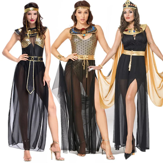 Halloween Costumes Ancient Egypt Egyptian Pharaoh Cleopatra Queen Costume Cosplay Clothing for Women