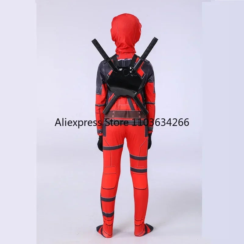 Adult Deadpool Costume Men Women Kids