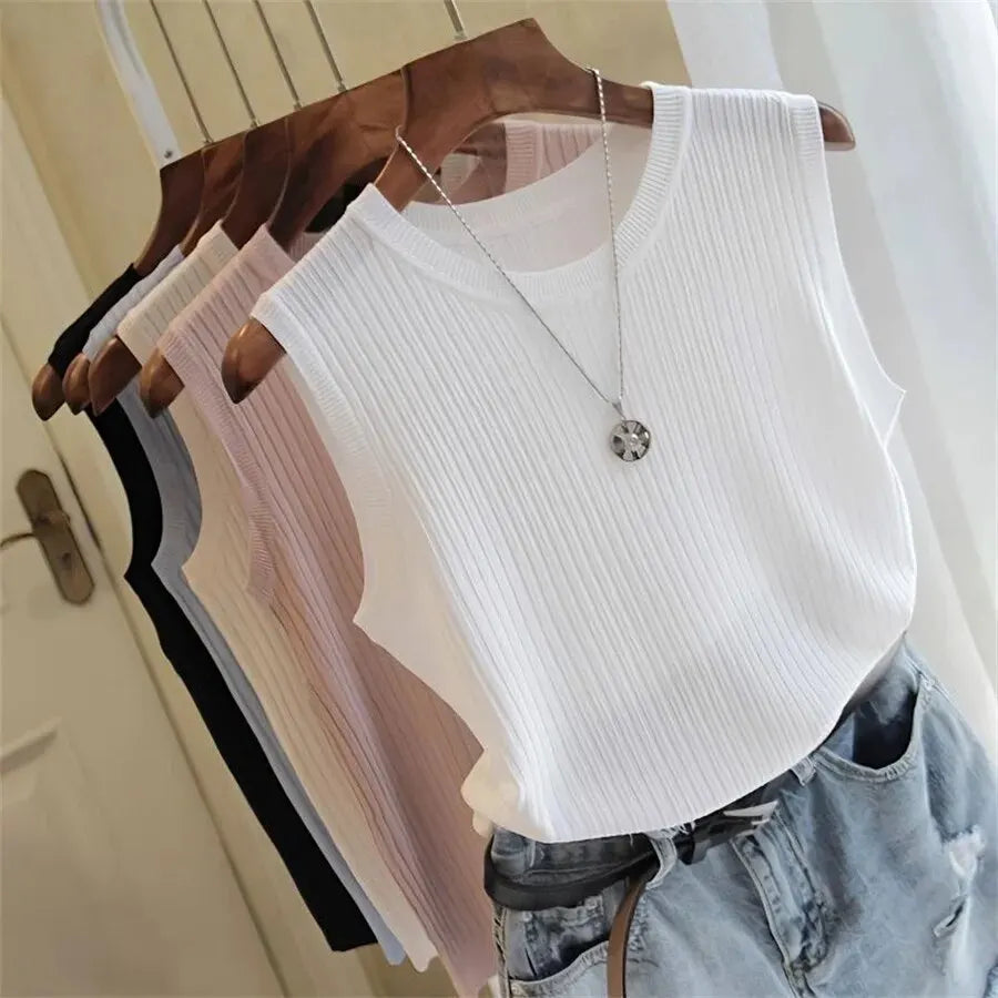 Summer New Fashion Knitted  Tops