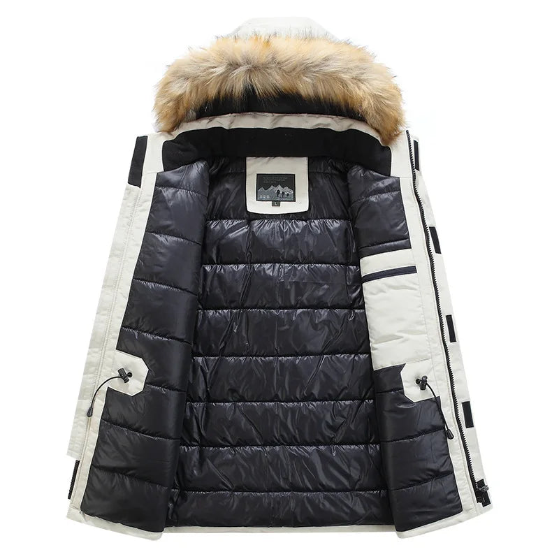 Winter Fur Hooded Parkas Jackets