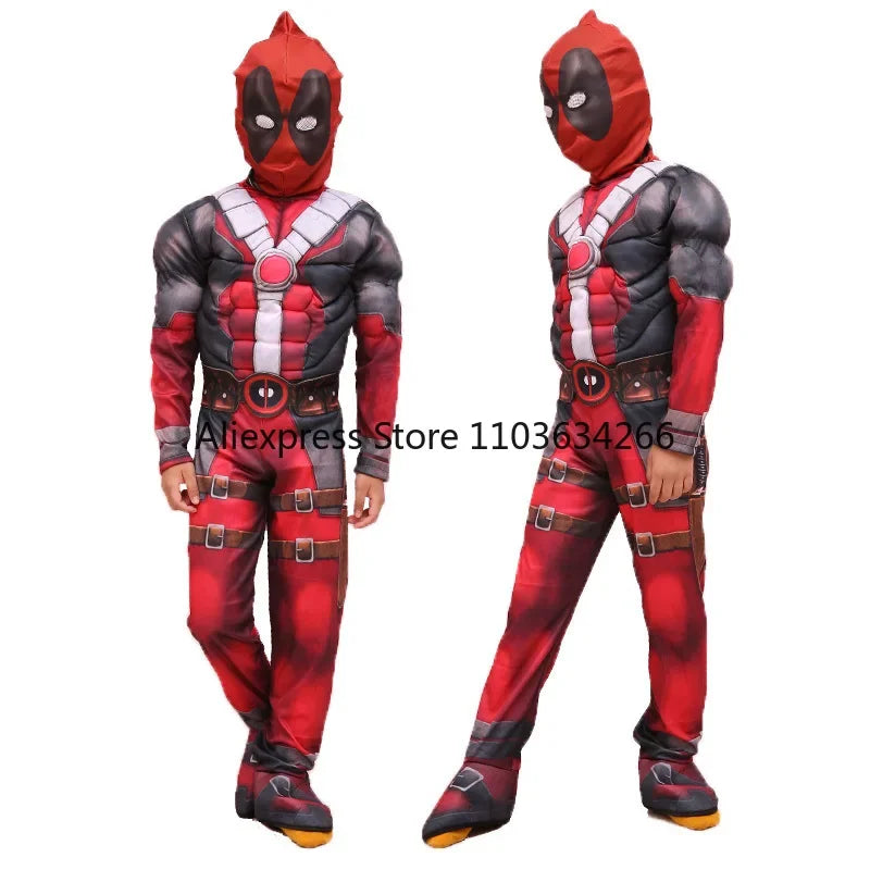 Adult Deadpool Costume Men Women Kids