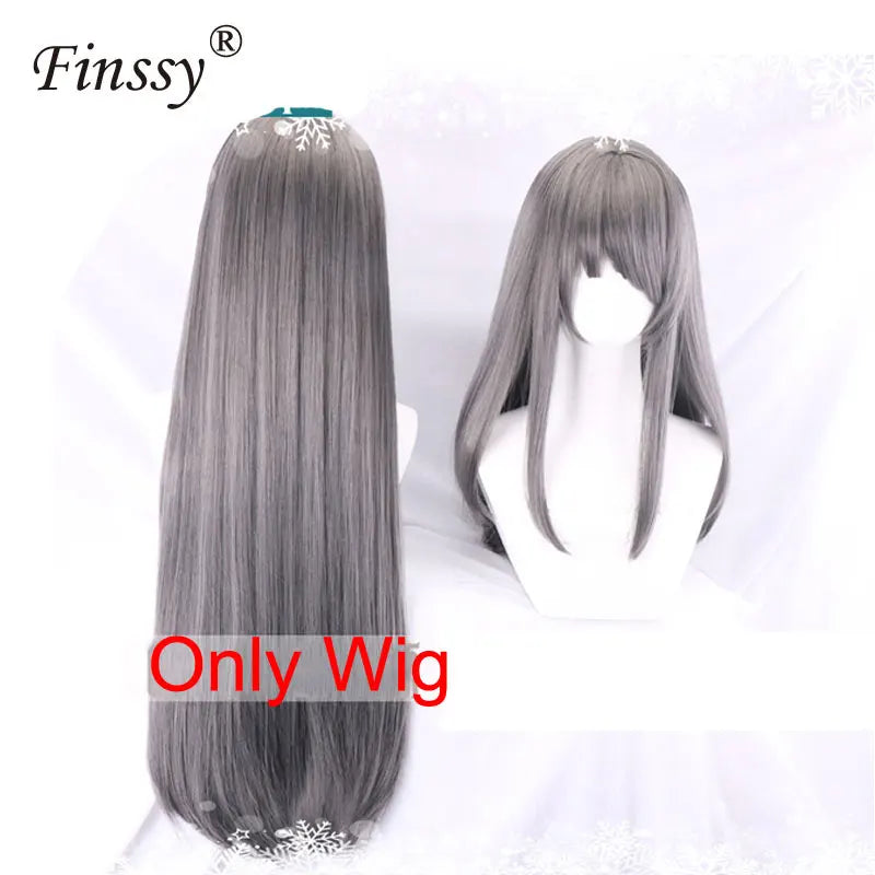 Sakurajima Mai Bunny Girl Cosplay Costume Halloween Adult Woman Senior Sister Cosplay Wig Clothes Size M/XL